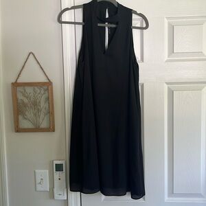 Black Dress With Neckline Cut